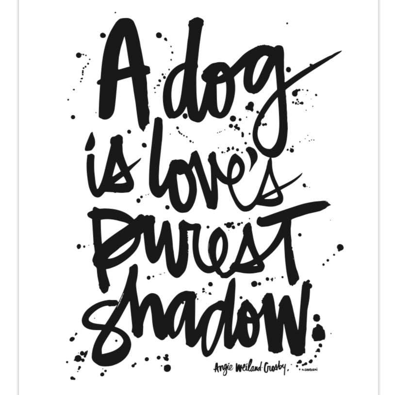 Kal Barteski - Dog script print